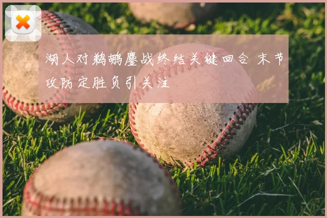 湖人对鹈鹕鏖战终结关键回合 末节攻防定胜负引关注